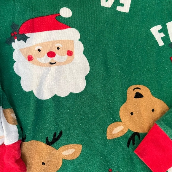 Carters & chickpea toddler Christmas Santa pajama 2 two piece sets 2T two sets - Picture 8 of 12